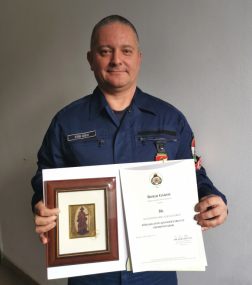 Borhi Gábor tűzoltó főtörzsőrmester