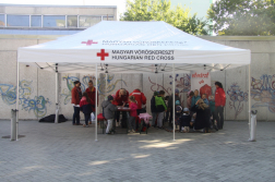Magya Vöröskereszt sátra a rendezvényen