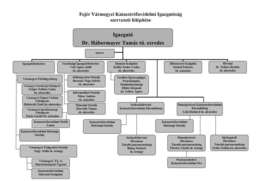 Szervezeti felépítés