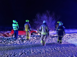 műszaki mentés a havas úton