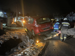 árokba csúszott tréler műszaki mentése