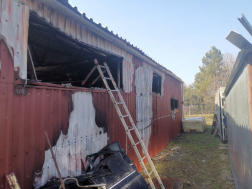 kigyulladt műhely oltása