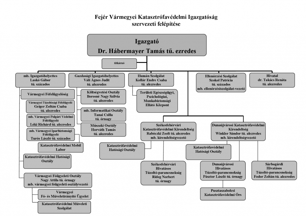 szervezeti felépítés
