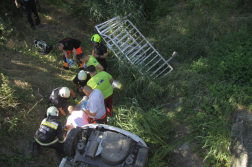 baleset helyszíne és a mentés pillanatai