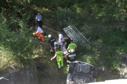 baleset helyszíne és a mentés pillanatai