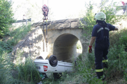 baleset helyszíne és a mentés pillanatai