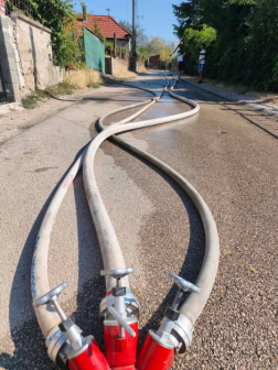 tűz oltása