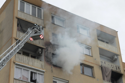 lakástűz oltásának pillanatai