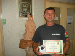 Görbe Tibor tűzoltó főtörzsőrmester