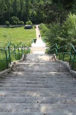 Pillanatkép a lépcsőfutó versenyről